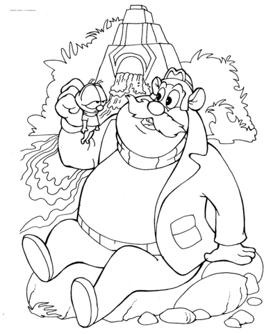 Zipper And Monty Coloring Page